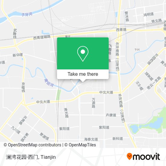 澜湾花园-西门 map