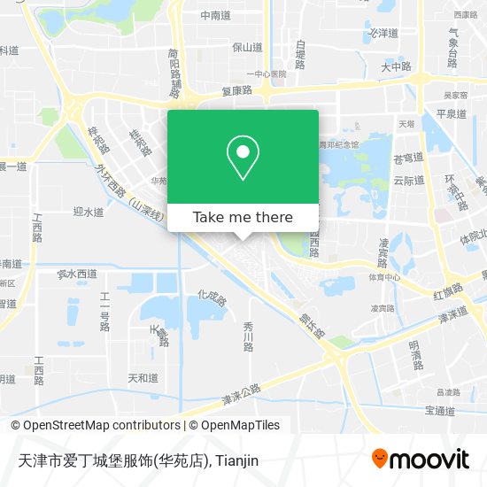 天津市爱丁城堡服饰(华苑店) map