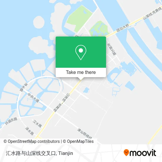 汇水路与山深线交叉口 map