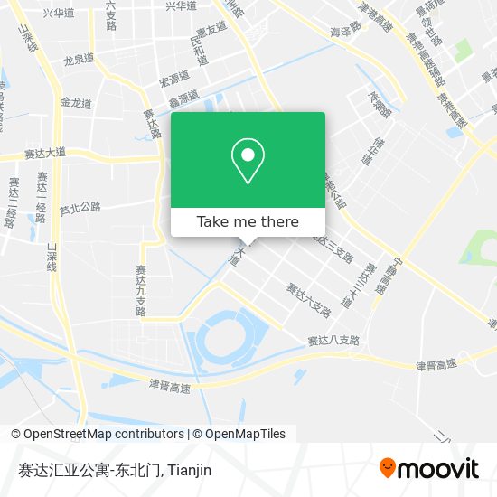 赛达汇亚公寓-东北门 map