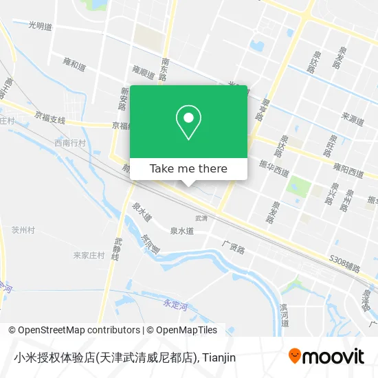 小米授权体验店(天津武清威尼都店) map
