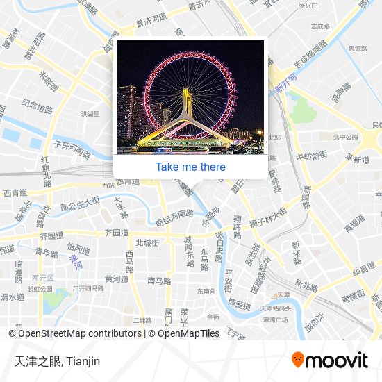 天津之眼 map