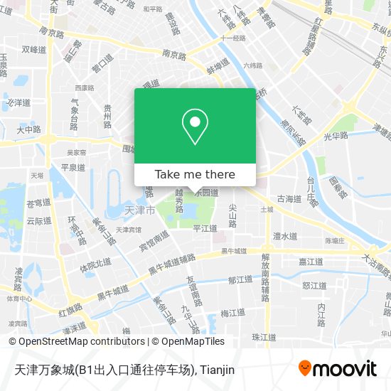 天津万象城(B1出入口通往停车场) map