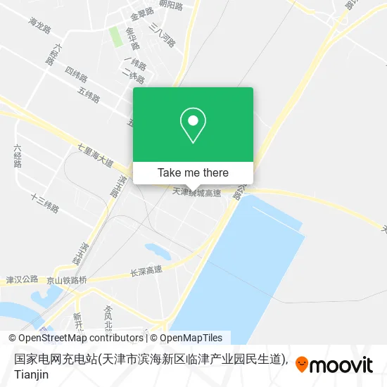 国家电网充电站(天津市滨海新区临津产业园民生道) map