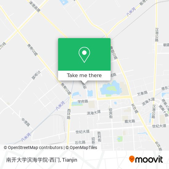 南开大学滨海学院-西门 map