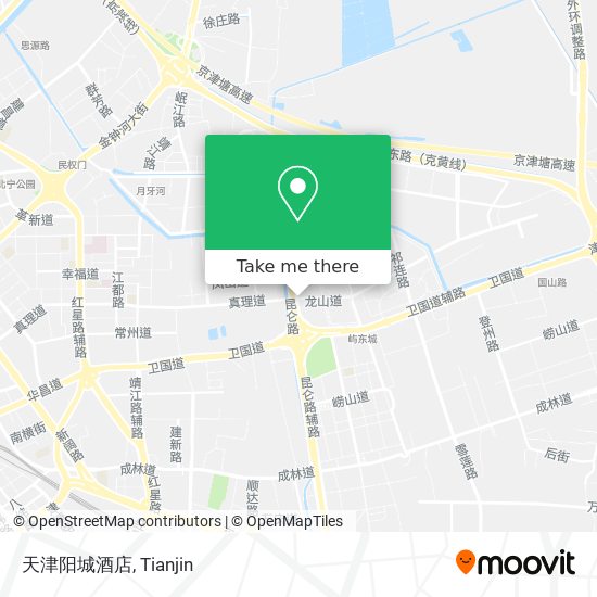 天津阳城酒店 map