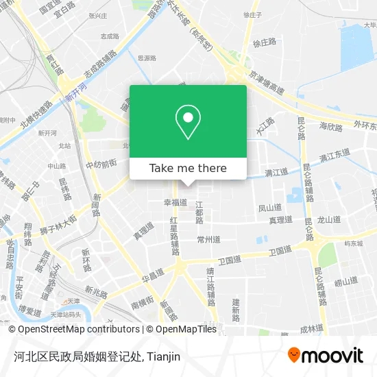 河北区民政局婚姻登记处 map