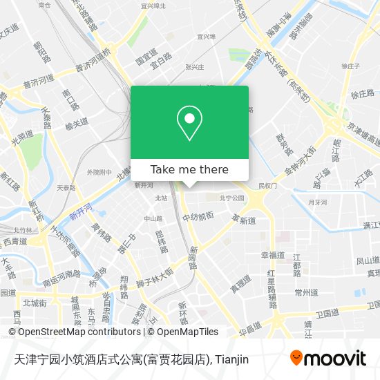天津宁园小筑酒店式公寓(富贾花园店) map