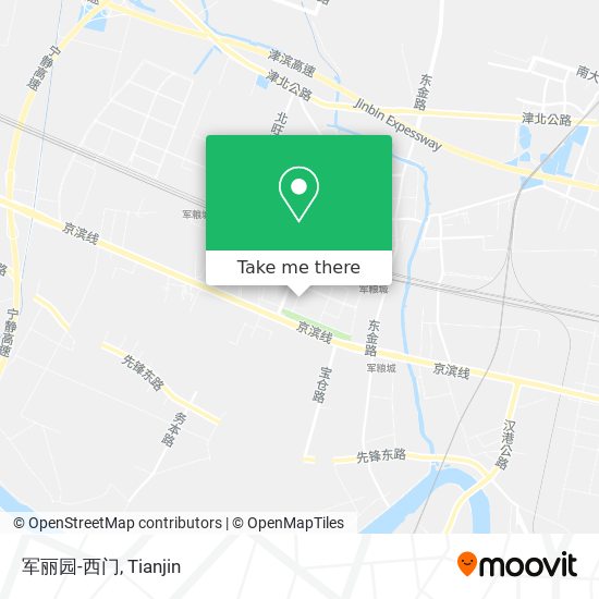 军丽园-西门 map