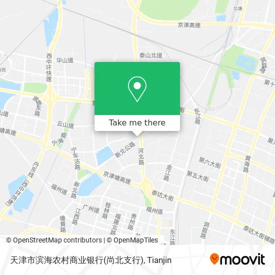天津市滨海农村商业银行(尚北支行) map