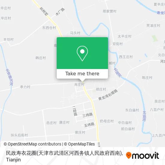 民政寿衣花圈(天津市武清区河西务镇人民政府西南) map
