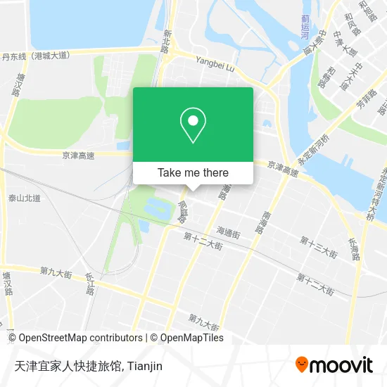 天津宜家人快捷旅馆 map