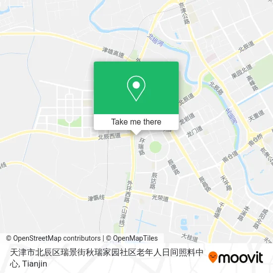 天津市北辰区瑞景街秋瑞家园社区老年人日间照料中心 map