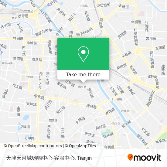 天津天河城购物中心-客服中心 map