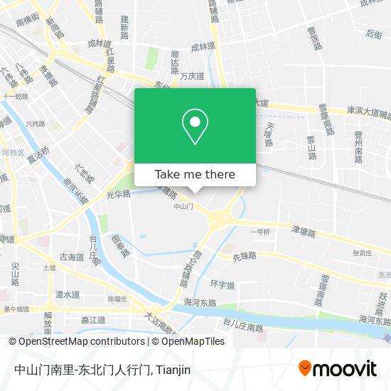 中山门南里-东北门人行门 map