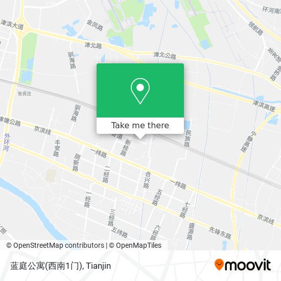 蓝庭公寓(西南1门) map