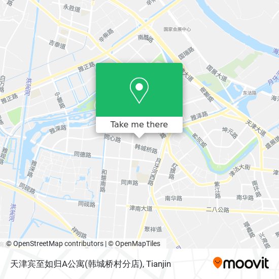 天津宾至如归A公寓(韩城桥村分店) map