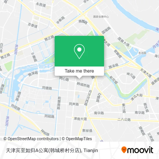 天津宾至如归A公寓(韩城桥村分店) map