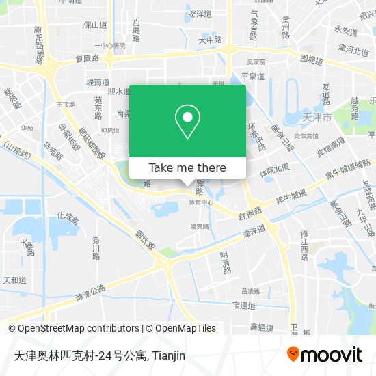 天津奥林匹克村-24号公寓 map