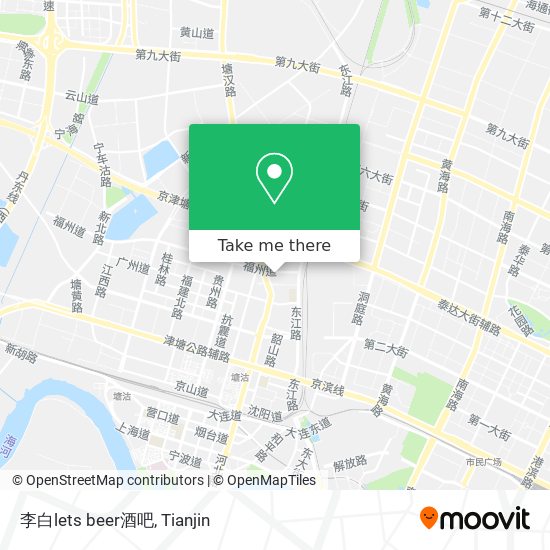 李白lets beer酒吧 map