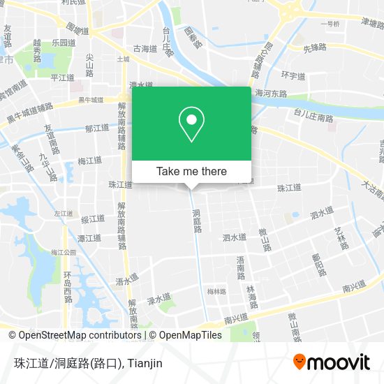 珠江道/洞庭路(路口) map