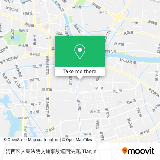 河西区人民法院交通事故巡回法庭 map