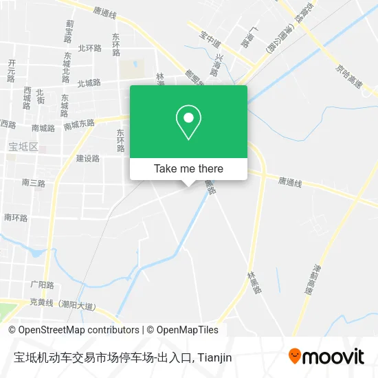 宝坻机动车交易市场停车场-出入口 map