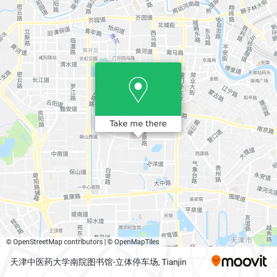 天津中医药大学南院图书馆-立体停车场 map