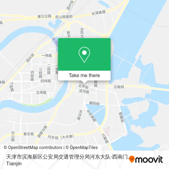 天津市滨海新区公安局交通管理分局河东大队-西南门 map
