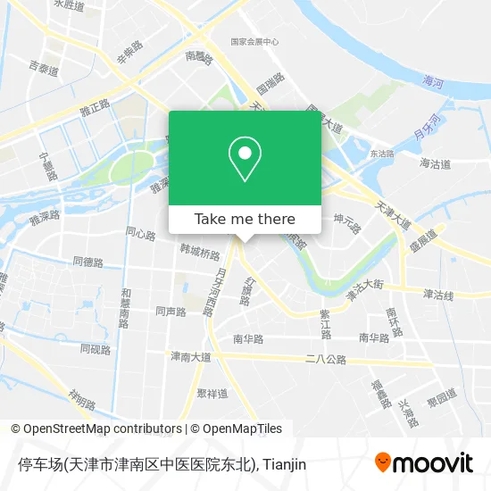 停车场(天津市津南区中医医院东北) map