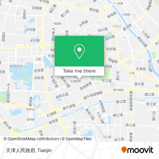 天津人民政府 map