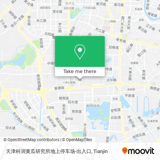 天津科润黄瓜研究所地上停车场-出入口 map