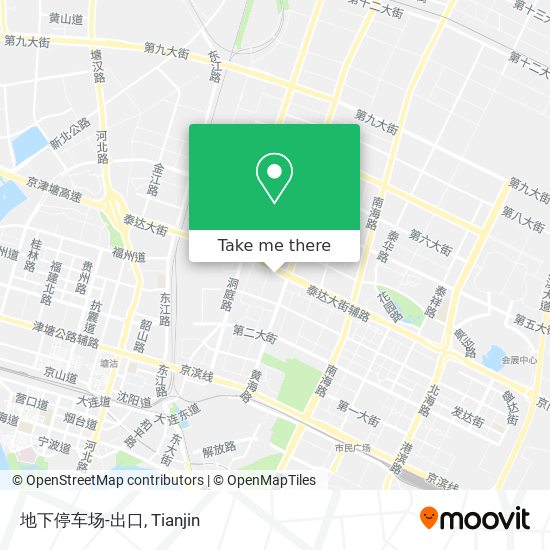 地下停车场-出口 map