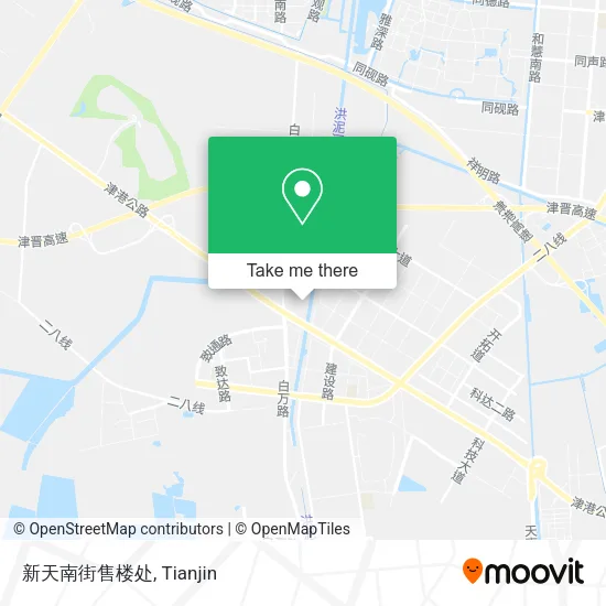 新天南街售楼处 map