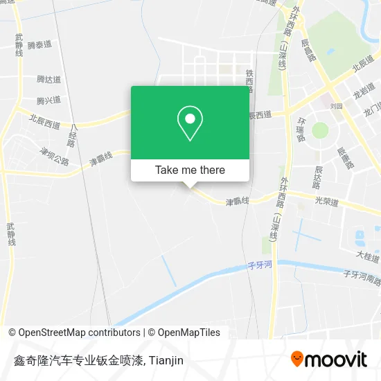 鑫奇隆汽车专业钣金喷漆 map