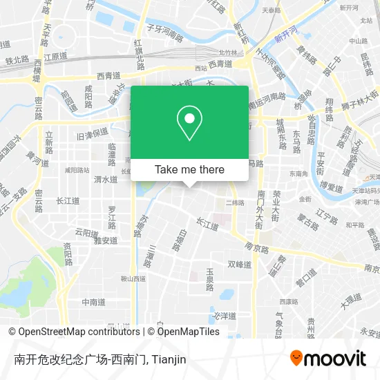 南开危改纪念广场-西南门 map