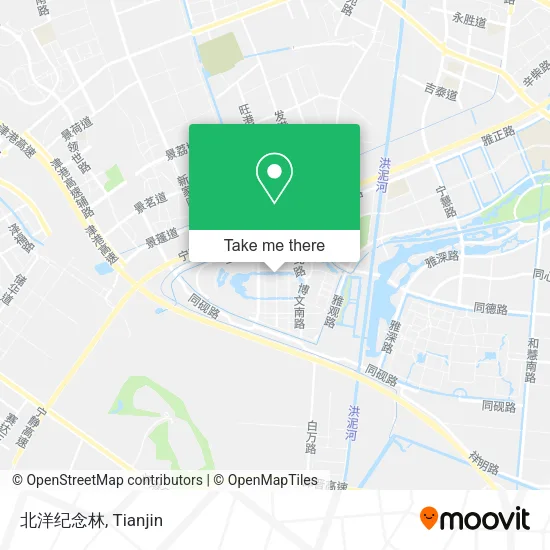 北洋纪念林 map
