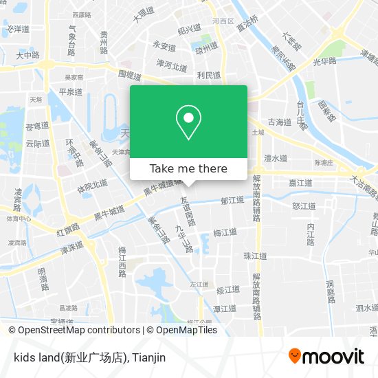 kids land(新业广场店) map