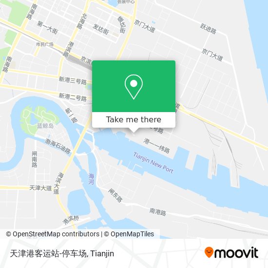 天津港客运站-停车场 map