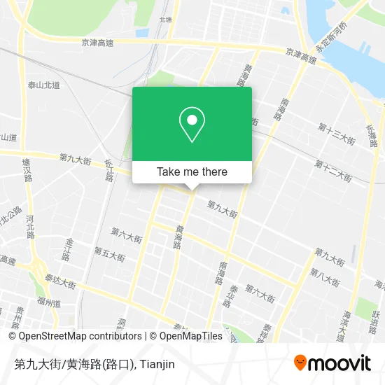 第九大街/黄海路(路口) map