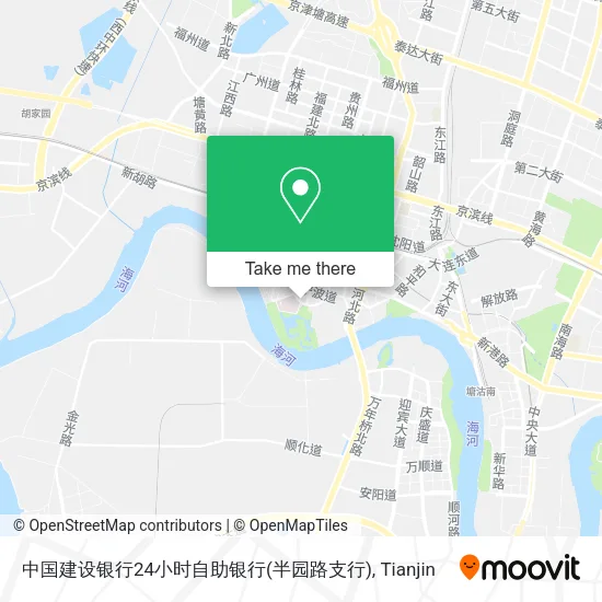 中国建设银行24小时自助银行(半园路支行) map