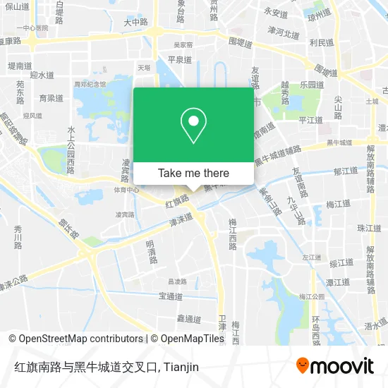 红旗南路与黑牛城道交叉口 map