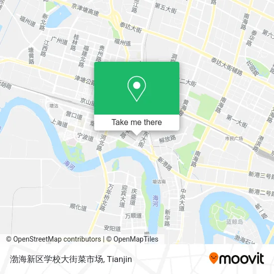 渤海新区学校大街菜市场 map