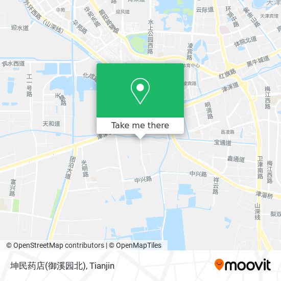 坤民药店(御溪园北) map