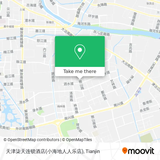 天津柒天连锁酒店(小海地人人乐店) map