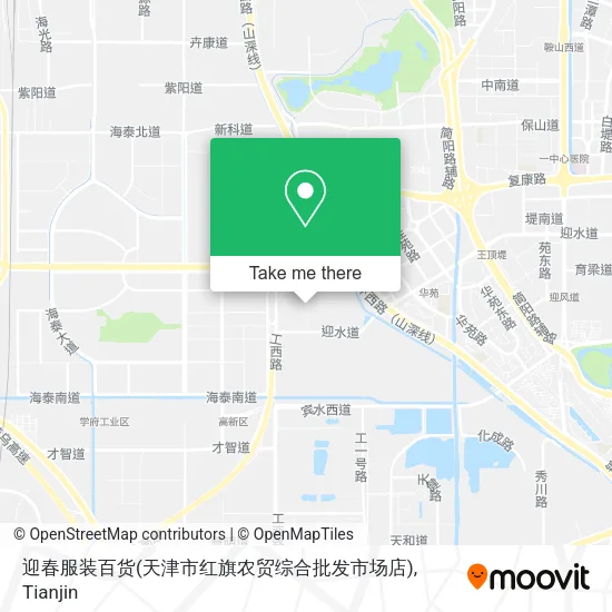 迎春服装百货(天津市红旗农贸综合批发市场店) map