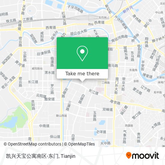 凯兴天宝公寓南区-东门 map