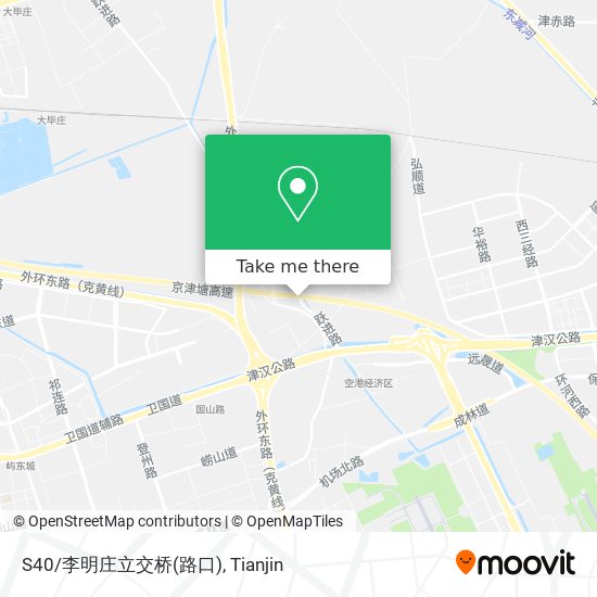 S40/李明庄立交桥(路口) map