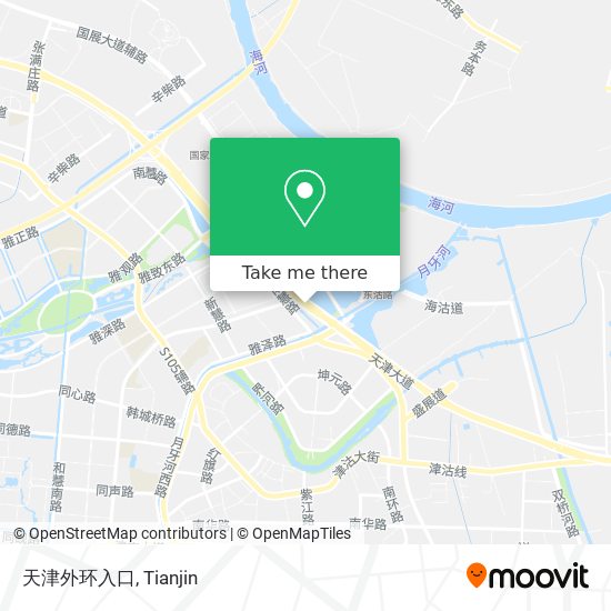 天津外环入口 map