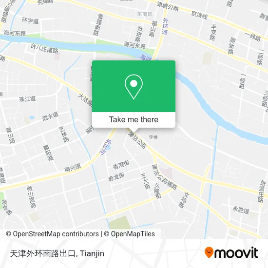 天津外环南路出口 map